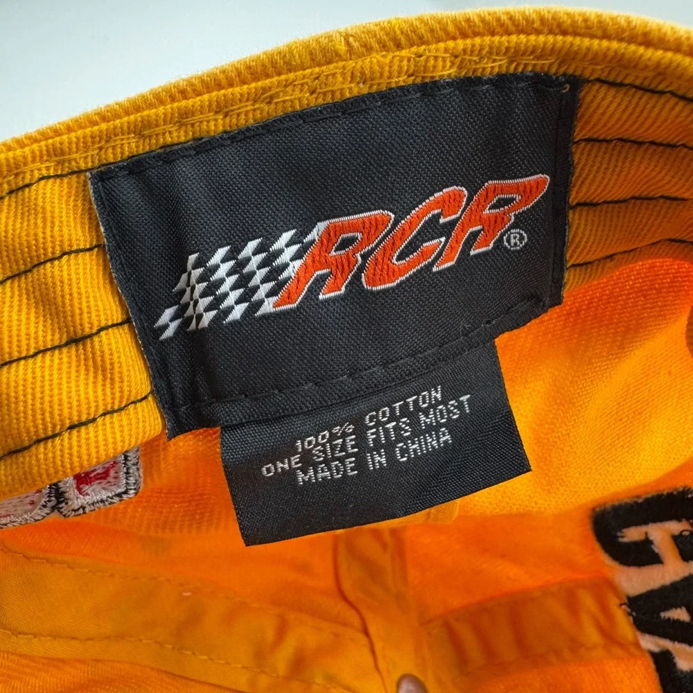 CAT Racing Baseball Cap Unisex OSFM Yellow Good RCR NASCAR Jeff Burton 31 Hat